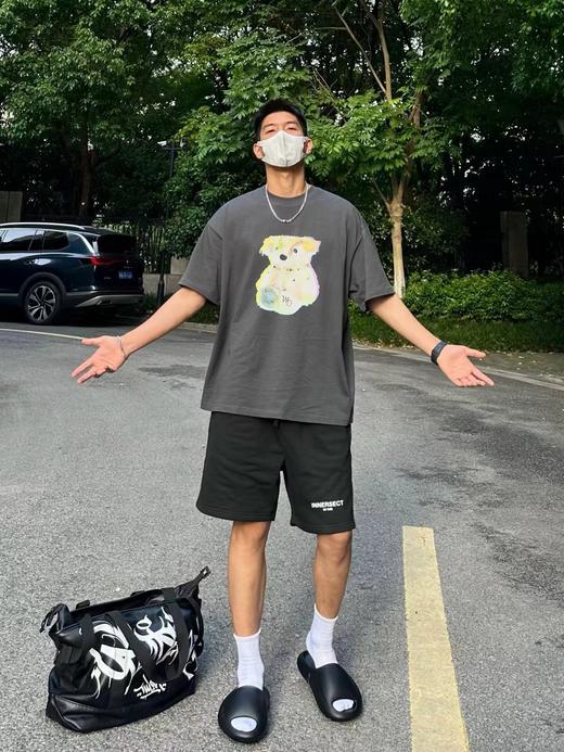 F0331137夏季新品圆领休闲彩色梦幻小熊印花短袖T恤 商品图8