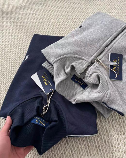 F0331111基础百搭款全棉针织大毛圈立领全拉链衫外套 商品图5