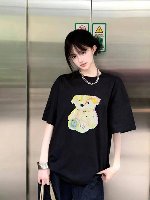 F0331137夏季新品圆领休闲彩色梦幻小熊印花短袖T恤 商品图5