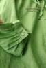绿野仙踪~显白植物绿设计感V领木耳边苎麻衬衫 商品缩略图13
