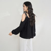 【限时秒杀】复古设计感串珠露肩吊带长袖衬衫女春季简约宽松衬衣LXD50270 商品缩略图4