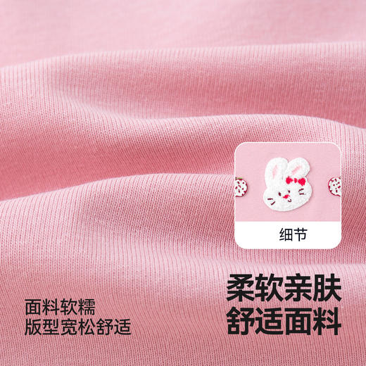 嘟嘟家女童T恤女孩夏天短袖上衣夏季新款轻薄T女宝卡通可爱童装C6BTX003 商品图3