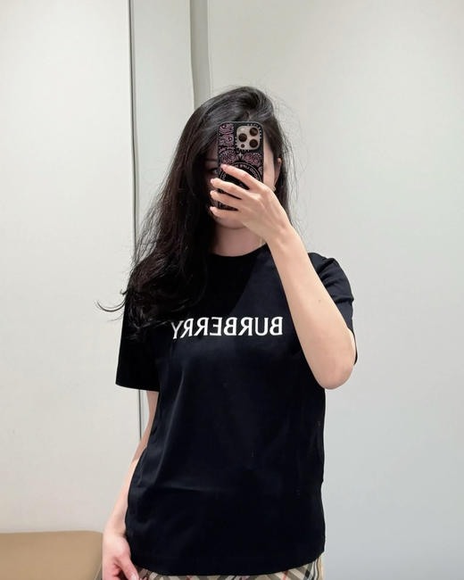 巴黎世家 26SS字母标识印花T恤 男女同款 黑色（DY） 商品图6