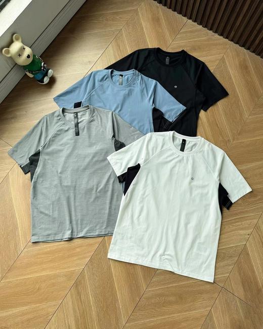 F0331117轻量化男士四色速干亲肤舒适拼色圆领短袖T恤 商品图0