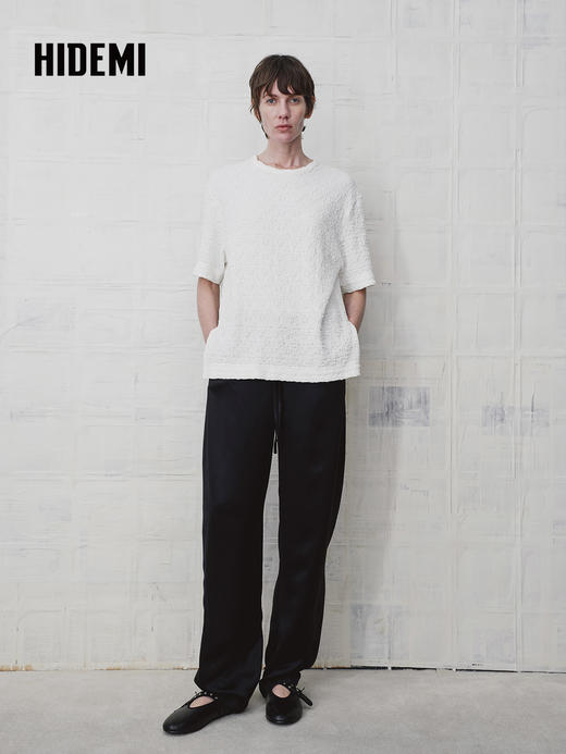 HIDEMI 真皮羊皮玛丽珍鞋浅口单鞋芭蕾舞鞋铆钉一字扣平底鞋 商品图4