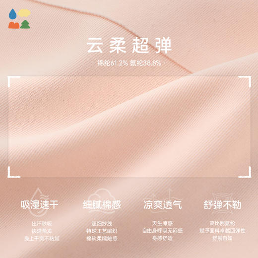 【一片式少女文胸】森林棠26夏款云柔亲肤9-18岁矫姿无痕胸垫背心文胸 商品图2