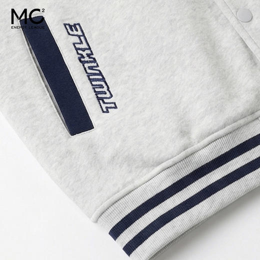 女装棒球领撞色袖卫衣开衫-10052W6212012 商品图3