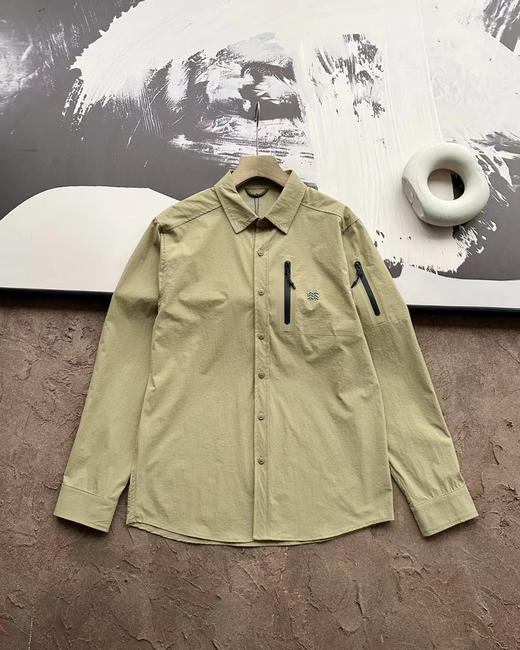 F0331101春季新款三色防水防尘户外口袋战术压胶衬衫外套夹克 商品图12