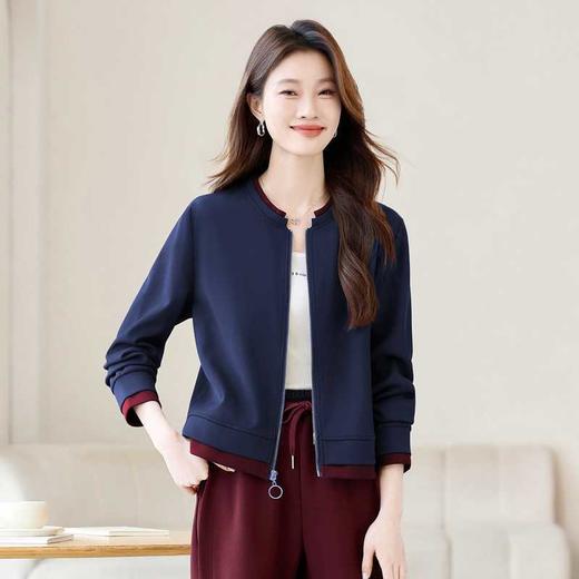 棒球服外套女装新款春季洋气正肩休闲短款夹克上衣LYW85301 商品图2