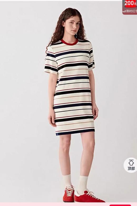 F033167春夏季新款时尚百搭宽松休闲克重厚实棉连衣裙 商品图4