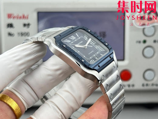 GF卡地亚山度士系列 山度士大号 钢带款 间蓝方形男士腕表 绝对是绕不开的经典 表径39.8mm 商品图5