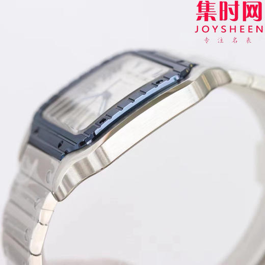 GF卡地亚山度士系列 山度士大号 钢带款 间蓝方形男士腕表 绝对是绕不开的经典 表径39.8mm 商品图6