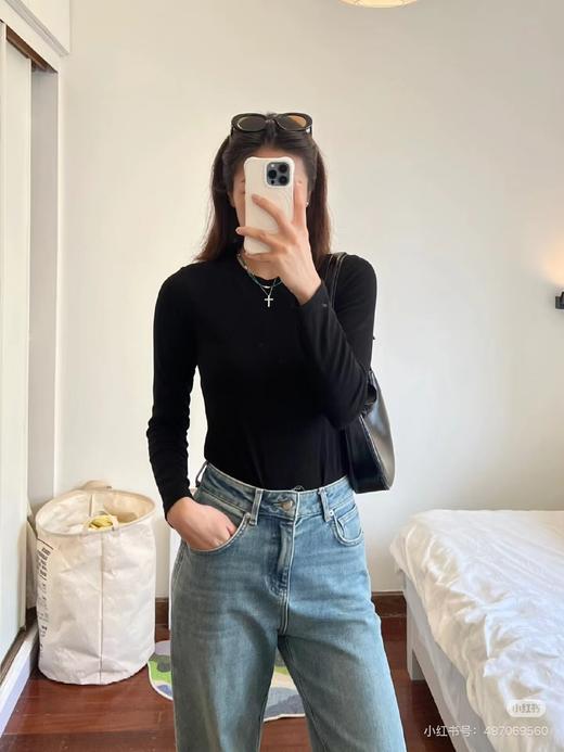 F033114夏季新款户外运动女士休闲上班速干长袖防晒衣宽松圆领T恤 商品图13