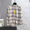 F033107春季新款柔软舒适吸汗桑蚕丝商务休闲格子长袖衬衫衬衣 商品缩略图8