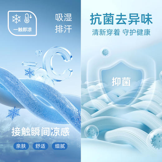 【凉感抑菌】德鲨短袖圆领T恤男2026夏季新款休闲印花百搭打底衫 商品图3