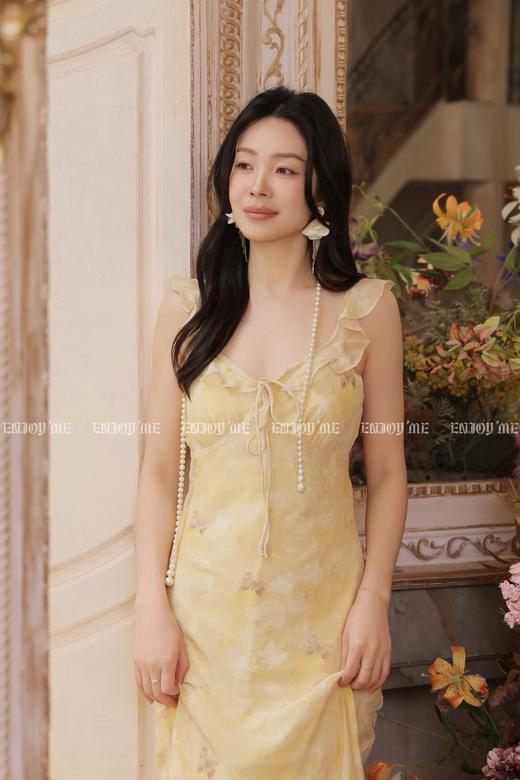 【门店同款】ENJOY夏季黄栀波点长裙 170696240 商品图12