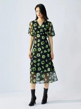 【中庭展卖商品】玖姿JZ女装花卉连衣裙JZEC50026