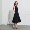 三彩2026夏季新款休闲连衣裙圆领无袖背心裙收腰A字裙中长裙S 商品缩略图3