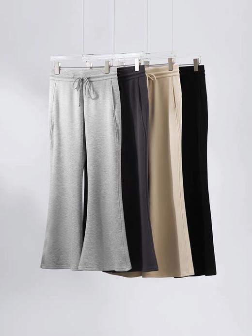 【限时秒杀！4.12下架， 库存有限，秒杀品任意两件再优惠10元 】笑涵阁同款美式喇叭裤，款抽绳松紧腰设计，微辣版型太显腿细了，衬托出双腿线条笔直修长-梵轩 商品图4