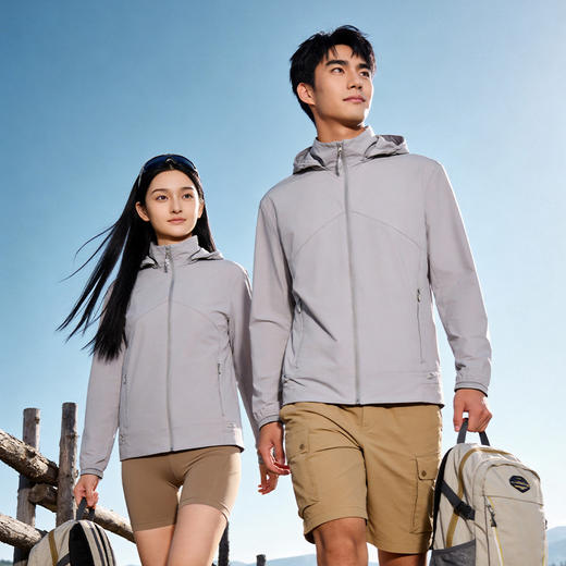 新款户外冰丝防晒衣女夏季防紫外线透气防晒外套登山骑行防晒服男 商品图0