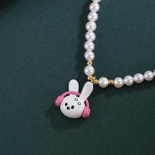 子佩集【耳机萌兔】珍珠惜王妃项链【XXXL037】耳机兔子2602 商品图1