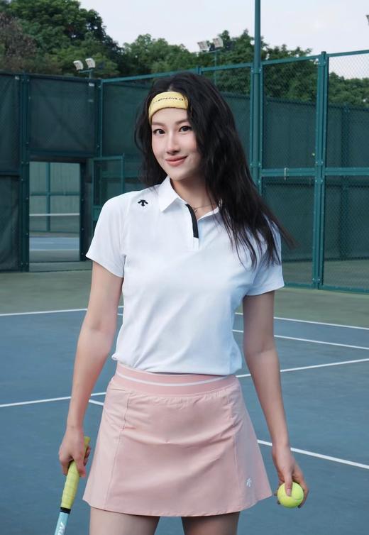 F033160春夏季新款吸湿快干运动梭织与针织相拼接女士短裙 商品图8