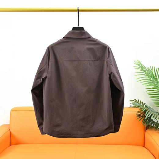 F033112春夏季新款亲肤顺滑抗皱耐磨防水防风男士翻领衬衫式夹克衫 商品图4