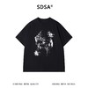 SDSA男装2026新款高贵轻奢美式潮牌撞色印花圆领短袖T恤百搭上衣 商品缩略图0