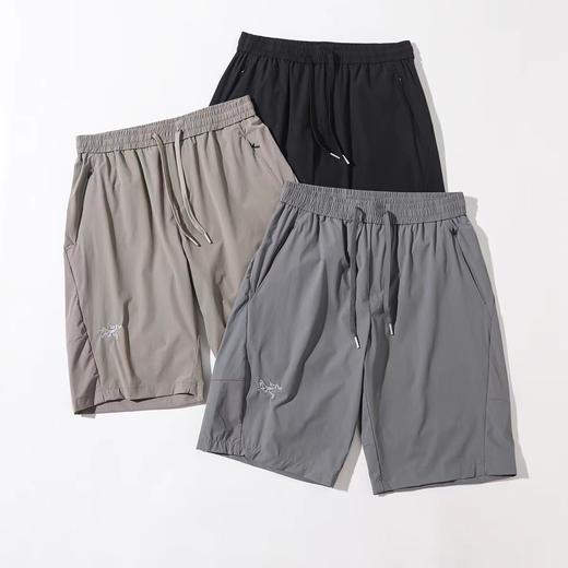 F0331134户外轻量通勤男款速干弹力耐磨拉链口袋软壳短裤 商品图0