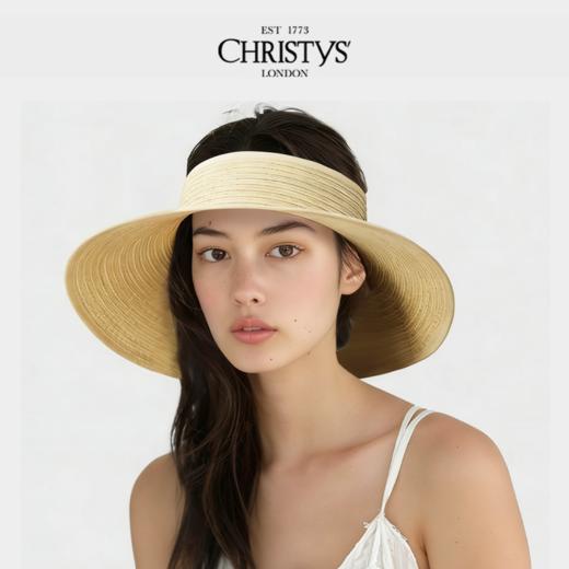 【2026新品】Christys'百年皇室品牌 纸鞭麻鞭天然草编织空顶帽 商品图3