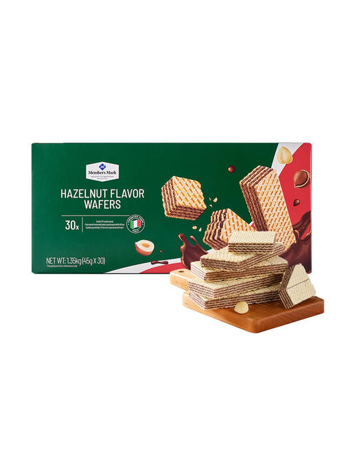 Member's Mark榛子味威化饼干1.35kg(45g*30)  山姆会员店商品非商品原因不支持退款 商品图0