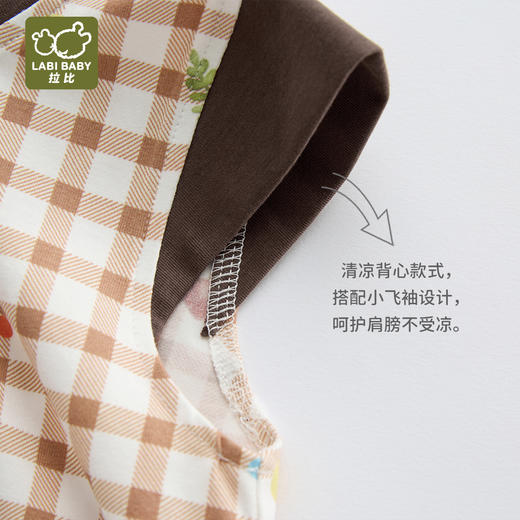 拉比童衣夏拉比熊偏开连体衣j6LZBC103401 商品图3