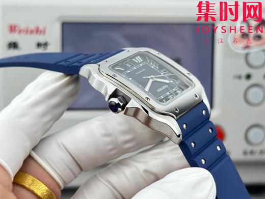 GF卡地亚山度士系列 山度士大号 蓝色盘 方形男士腕表 绝对是绕不开的经典 表径39.8mm 商品图6