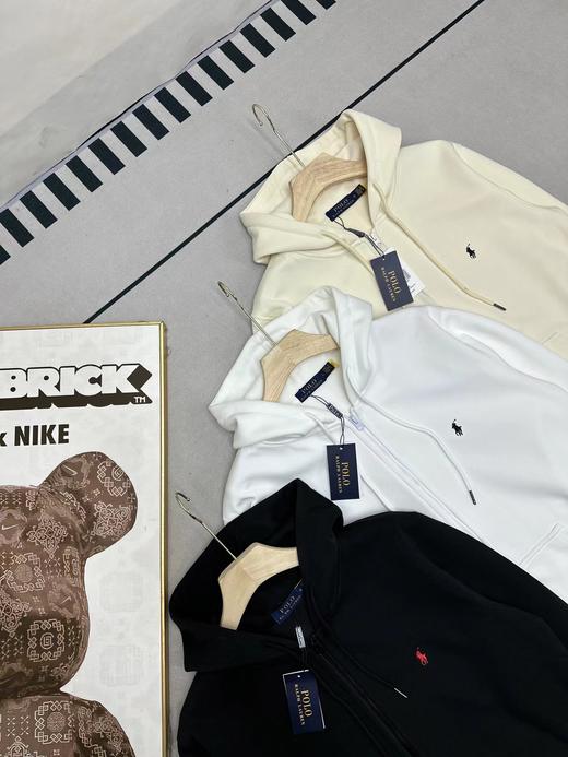 F0331135运动宽松休闲纯色刺绣拉链开衫外套连帽卫衣 商品图2