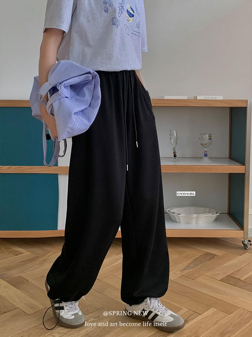 【限时秒杀！4.12下架， 库存有限，秒杀品任意两件再优惠10元 】ins韩系.云朵团宠裤，宽松的裤管 适合不同身材，裤脚可以收紧可以阔腿，舒适又好看-梵轩 商品图6