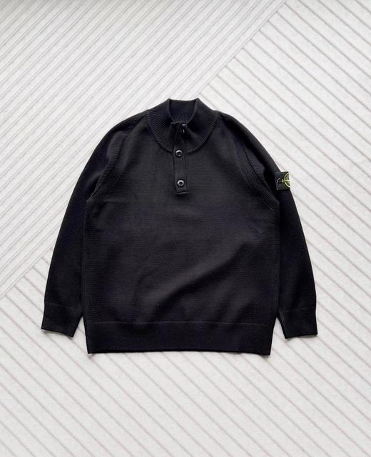 F0331119棉毛混纺半纽扣高领柔软舒适亲肤针织套头毛衣 商品图12