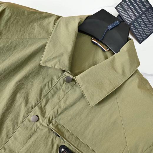 F033112春夏季新款亲肤顺滑抗皱耐磨防水防风男士翻领衬衫式夹克衫 商品图10