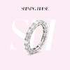 ShiningHouse[培育] 18k金钻石戒指排钻戒指2克拉钻人工真钻人造钻石K金戒指设计感简约钻石戒指悦己送礼臻选【此商品不支持7天无理由退货退款】预计3日发货 商品缩略图3