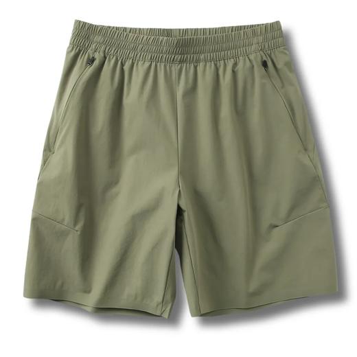 F0331122冷感凉爽夏季薄款速干压胶跑步运动松紧腰男士休闲短裤 商品图12