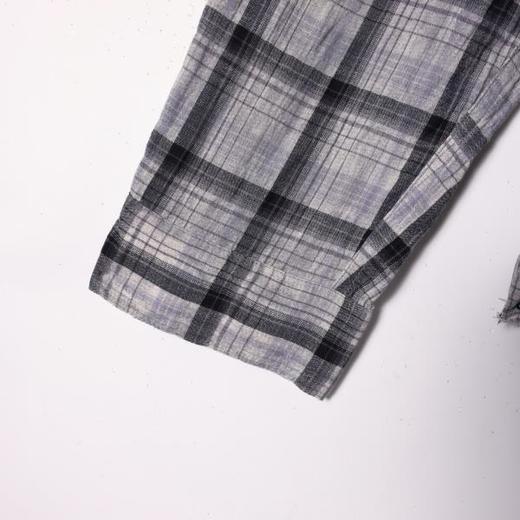 SDSA男装2026新款高贵轻奢美式复古扎染格子长袖衬衫百搭时尚上衣 商品图3