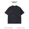 SDSA男装2026新款轻奢小众设计扎染领系带装饰圆领短袖T恤百搭 商品缩略图1