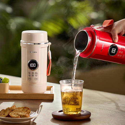 【烧水保温二合一】安本素便携电热水壶APIX-MC04 烧水5分钟保温12小时 6档调温 304/316不锈钢内胆 LED实时显温 容量650ml 无电池高铁飞机随身带 商品图5