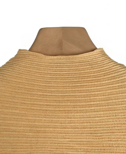 三宅蝙蝠袖褶皱上衣 黄色 蓝色 黑色 自己备注颜色 商品图4