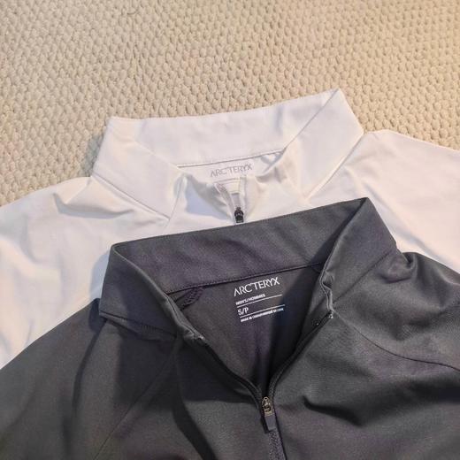 F033109春夏季新款时尚百搭半拉链抓绒软糯亲肤通勤户外内搭长袖T恤 商品图1