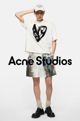 唐嫣同款 Acn*e Studios限定款爱心涂鸦短袖T恤