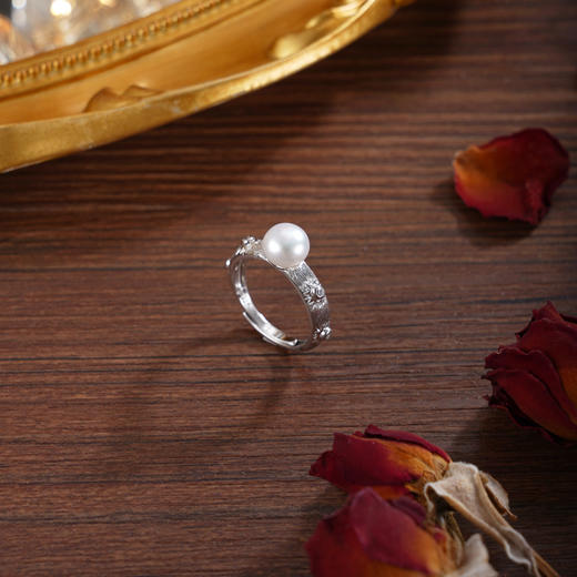 子佩集【璀璨启程】银S925珍珠惜王妃戒指【R2217】双色点钻2602 商品图3