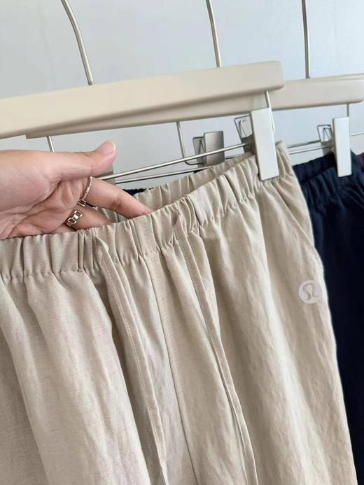F033159春夏季新款透气舒适休闲百搭九分天丝亚麻梭织裤长裤 商品图5