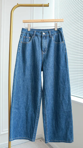 松弛vibe|韩版休闲阔腿牛仔裤