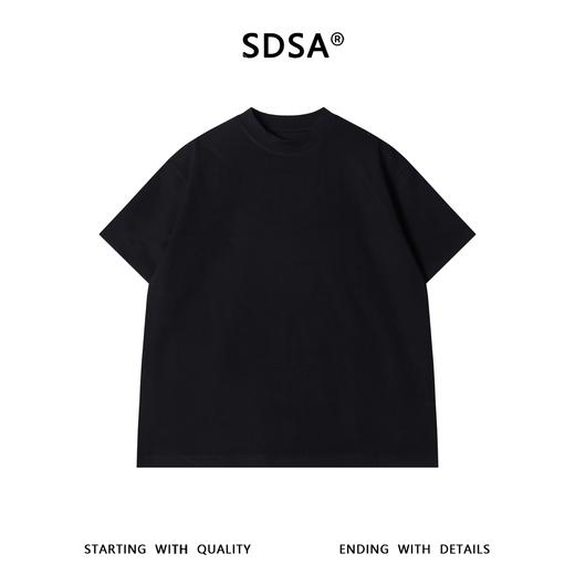 SDSA男装2026新款高贵轻奢韩系极简风纯色圆领短袖T恤宽松百搭潮 商品图0
