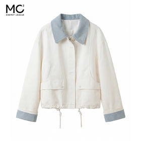 女装撞色翻领仿麂皮外套-2616J6212023